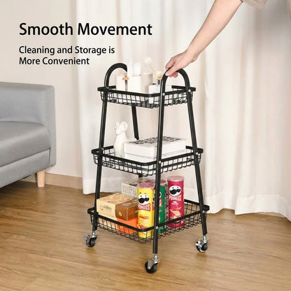 سلة تخزين بثلاثة أرفف