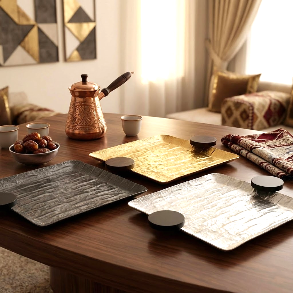 صينية تقديم مربعة صغيرة