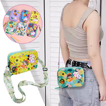 حقيبة كتف مطبوعة بسحّاب للبنات والأطفال