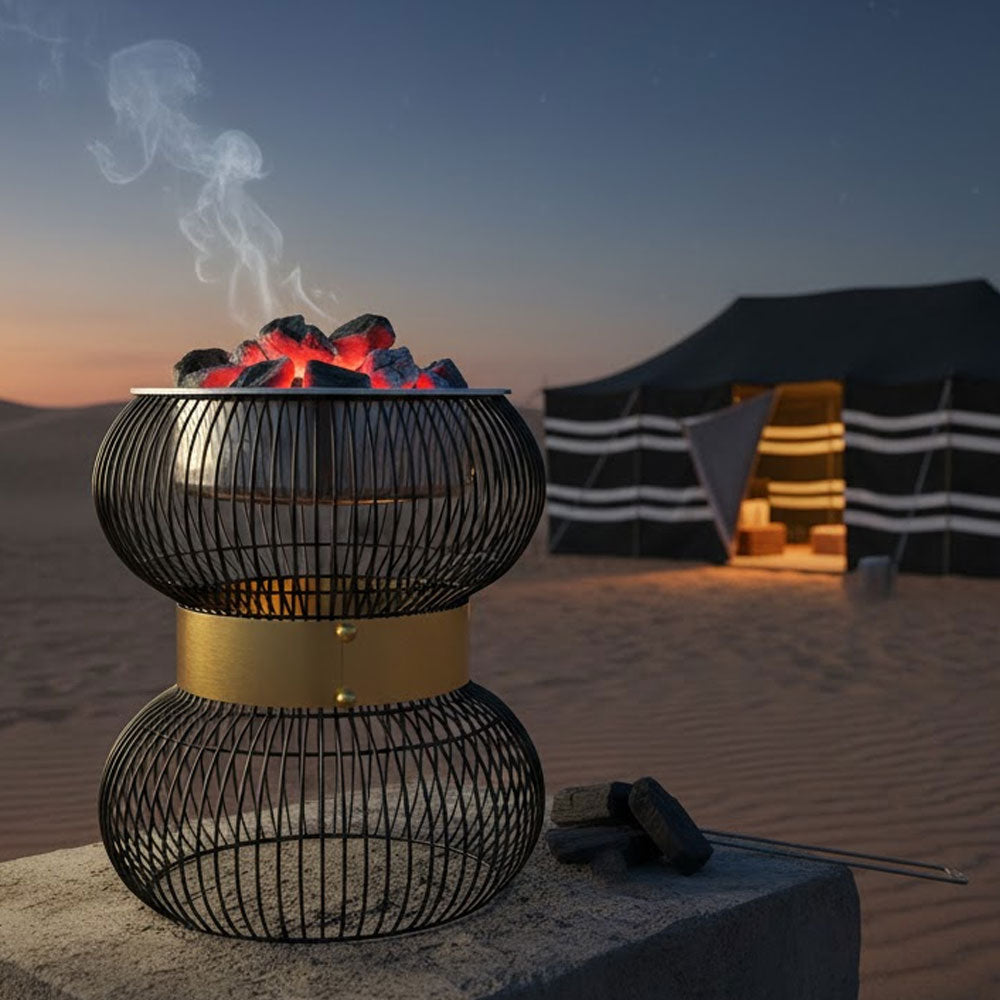 دوة و شواية فحم معدني