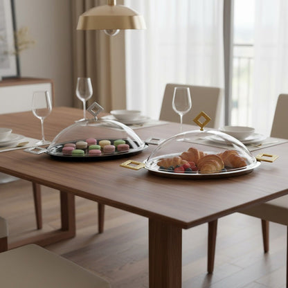 صينية تقديم بغطاء مقبب - صغيرة