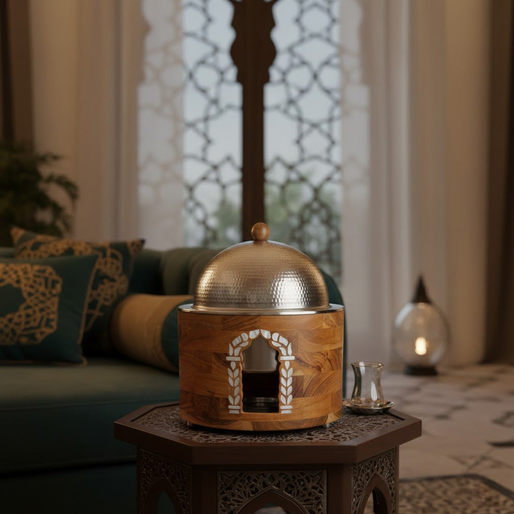 سخان طعام بقاعدة خشبية 3 لتر