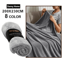 بطانية قطيفة فاخرة ناعمة سادة 230سم