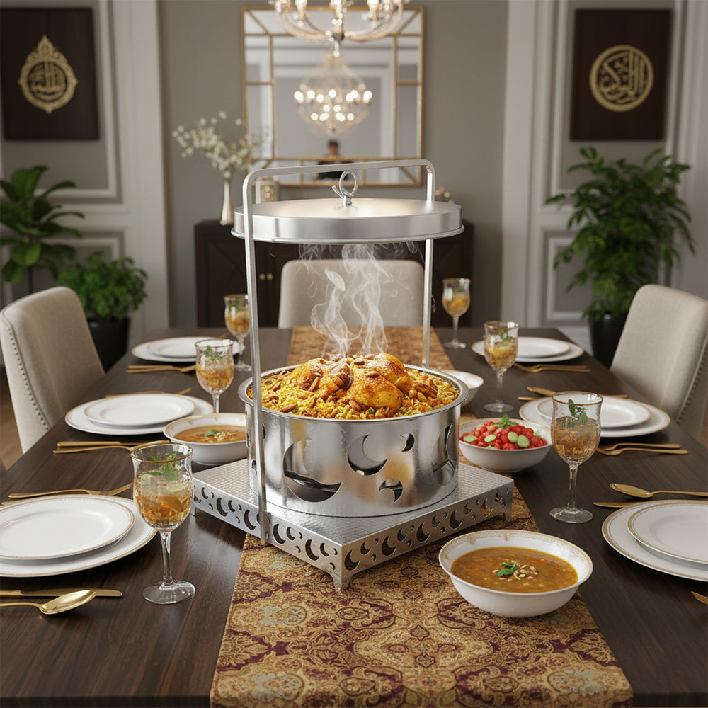 قدر ساخن معلق بتصميم القمر - سعة 6 لتر