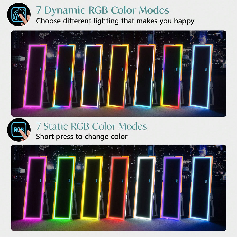 مرآة مع ضوء LED