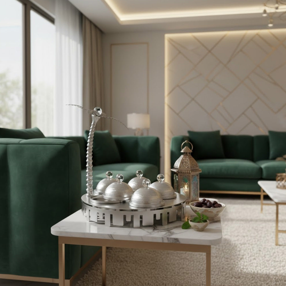 طقم تقديم مزخرف