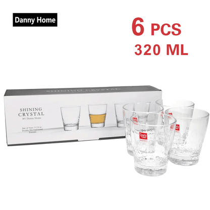 طقم أكواب زجاج  4 قطع