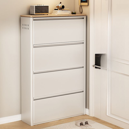 خزانة أحذية جدارية من المعدن