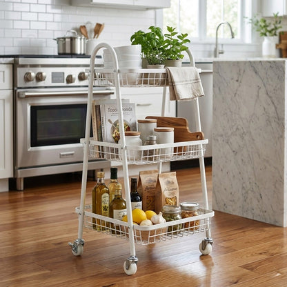 سلة تخزين بثلاثة أرفف