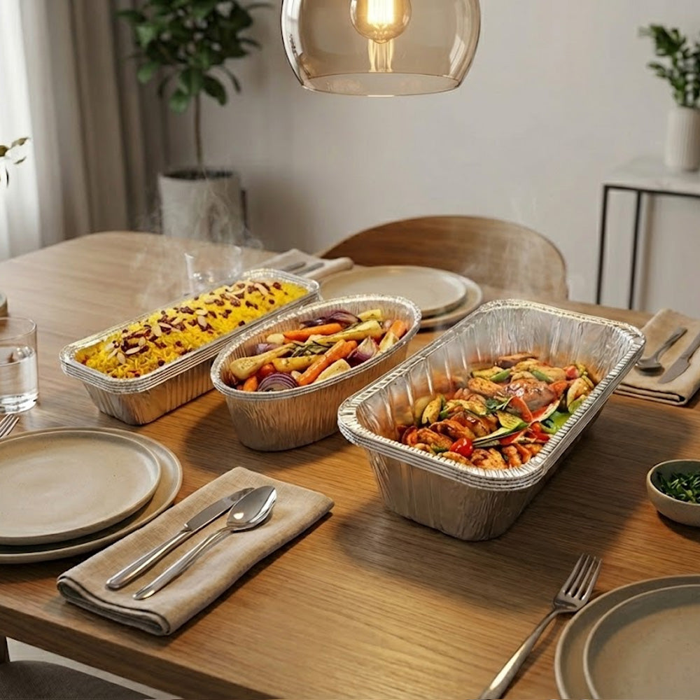 صواني خبز من رقائق الألومنيوم