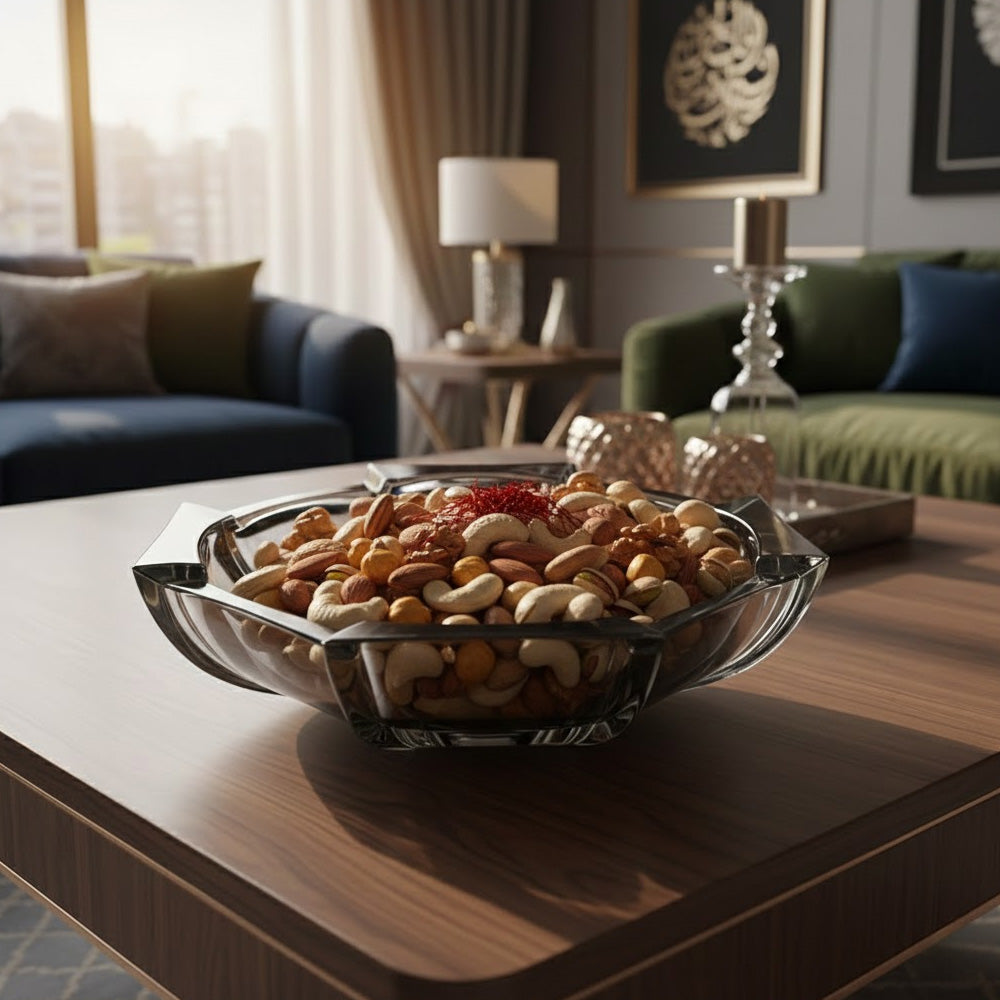 وعاء فواكه من الكريستال