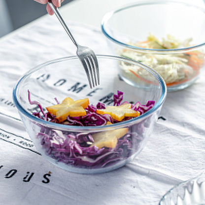 مجموعة أوعية زجاجية