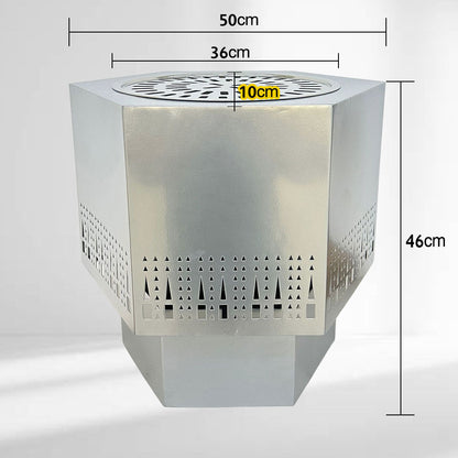 دوة و شواية معدنية سداسي الشكل