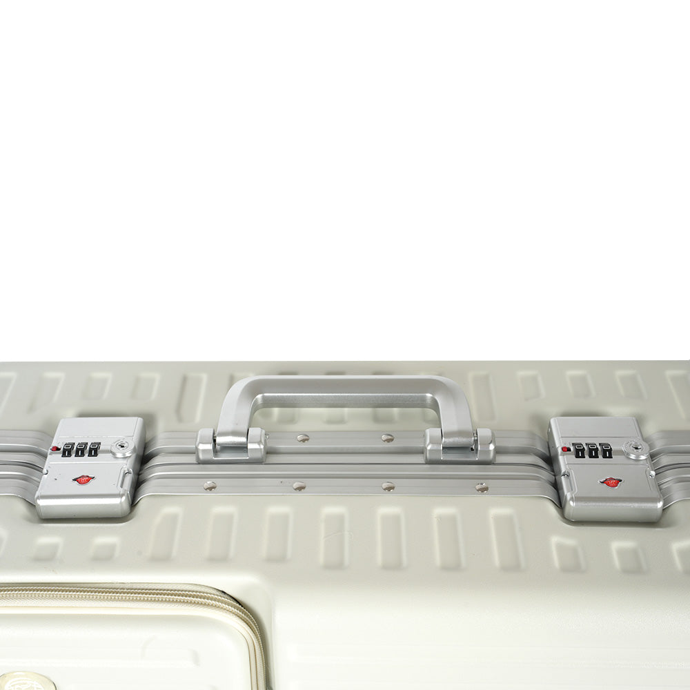 حقيبة سفر بإطار من الألومنيوم مع قفل إدارة أمن النقل، 3 قطع