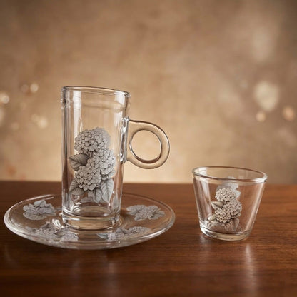 طقم استكانة وفنجان 18قطعة