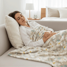 بطانية قطيفة ناعمة فاخرة مزخرفة ورد