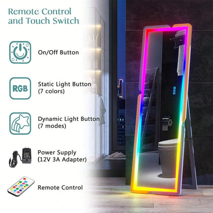 مرآة مع ضوء LED