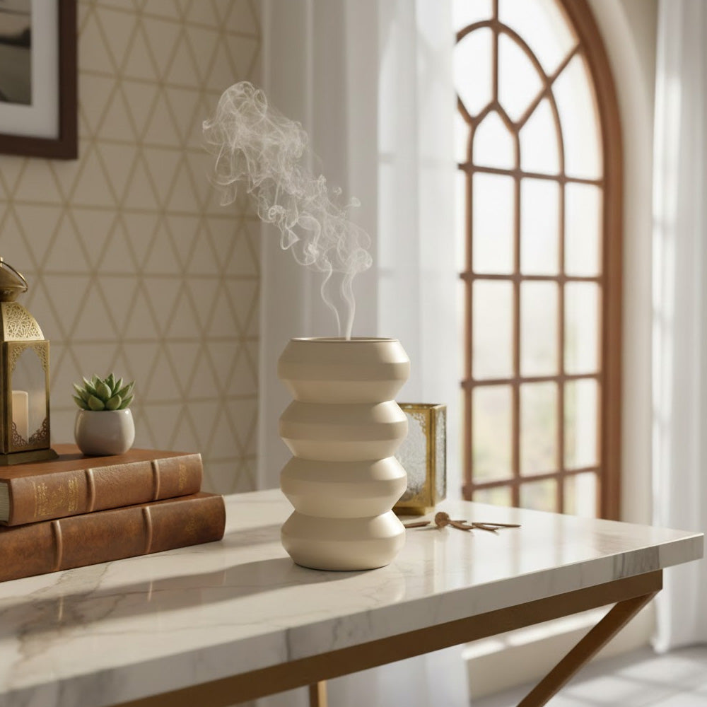 مبخرة عود مضلعة الشكل