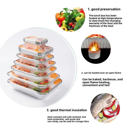 علب طعام الومنيوم مع أغطية