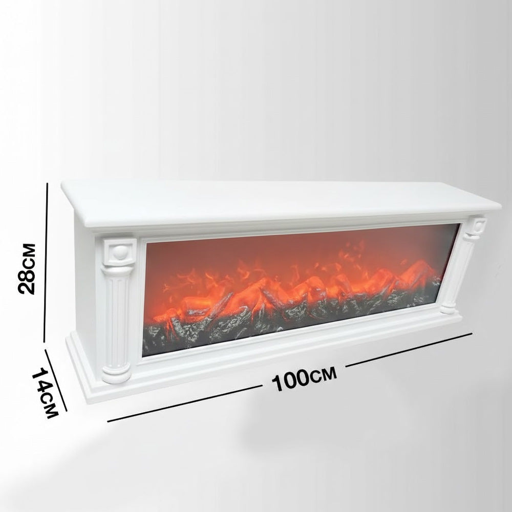 إضاءة ديكور على شكل مدفأة الحطب