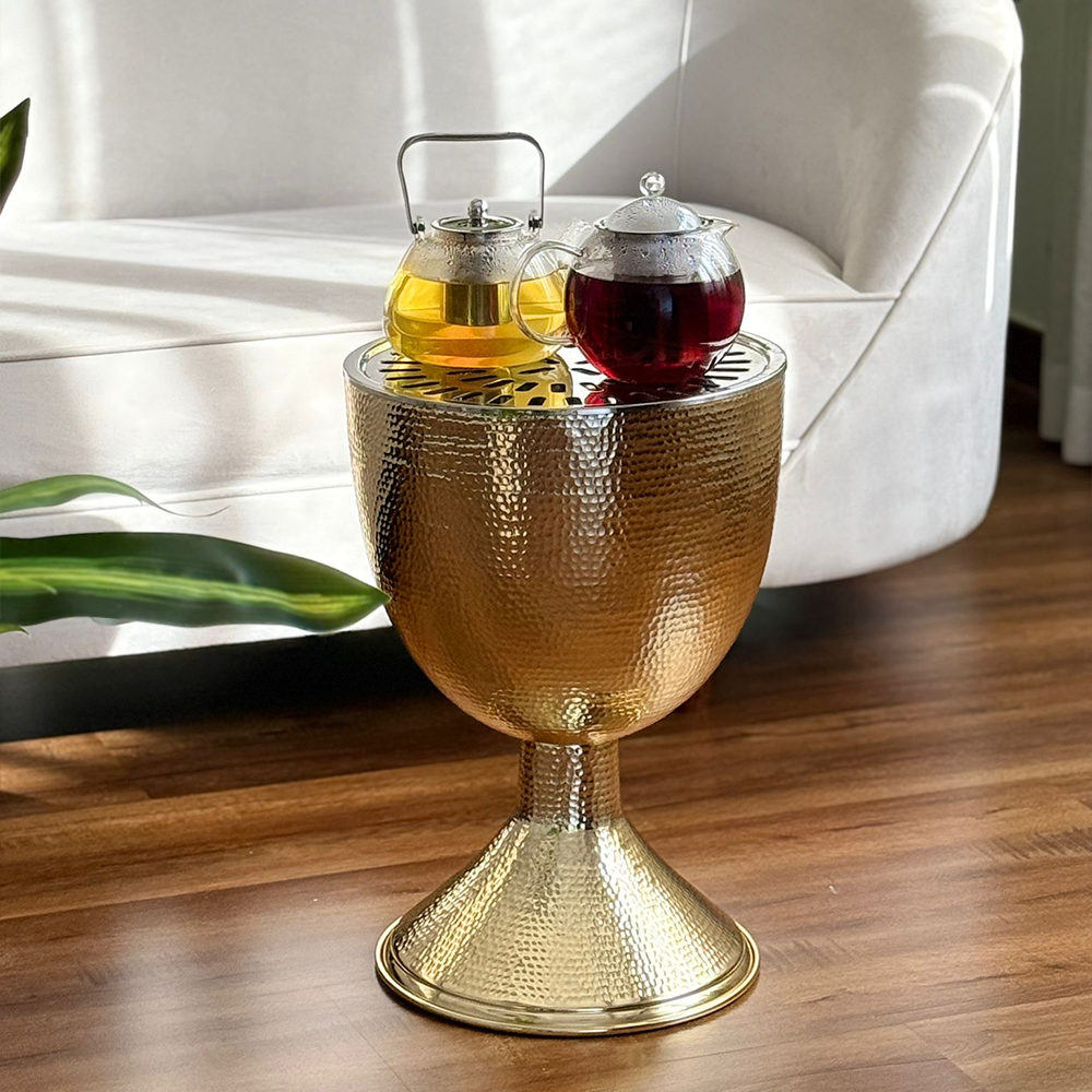 دوة و شواية معدنية على شكل كأس