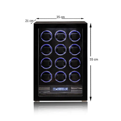 علبة لف ساعات فاخرة متعددة