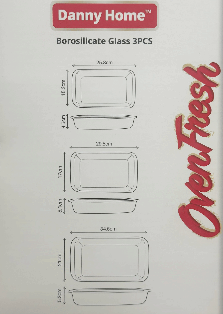 قوالب فرن من البورسليكات
