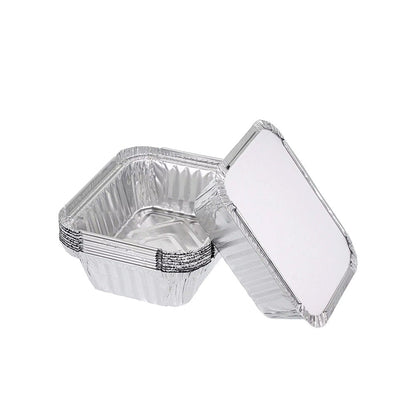 علب طعام الومنيوم مع أغطية