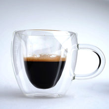 كوب زجاج دبل