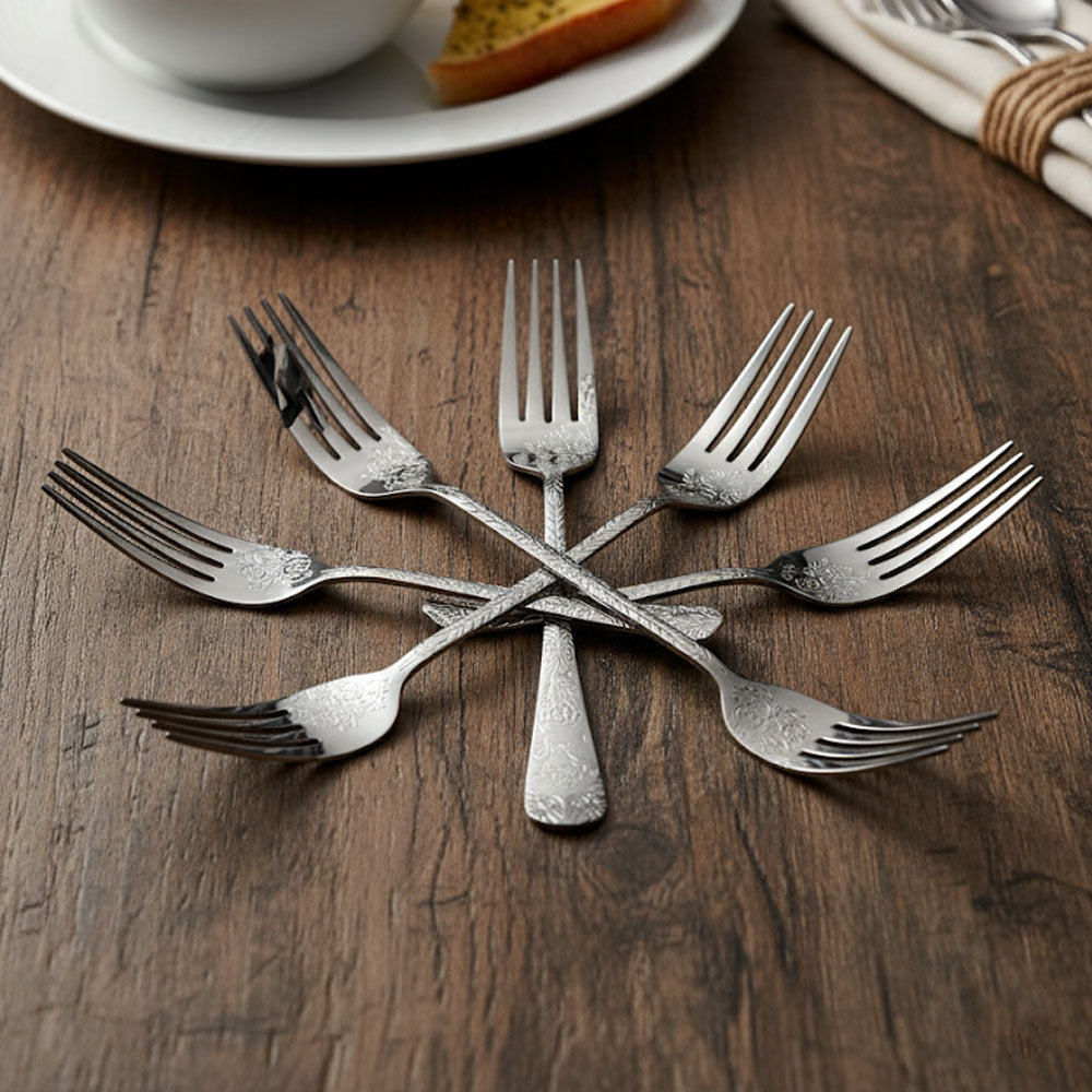 شوكة مائدة مزركشة فاخرة