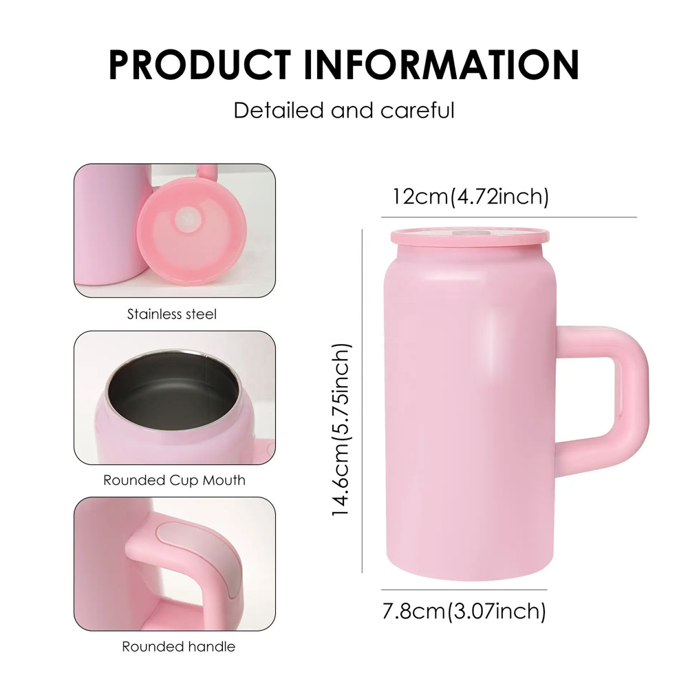 كوب حراري ستانلس بيد مع غطاء