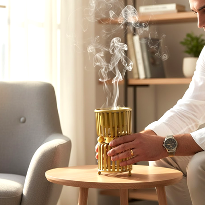 مبخر بلمسات ذهبية