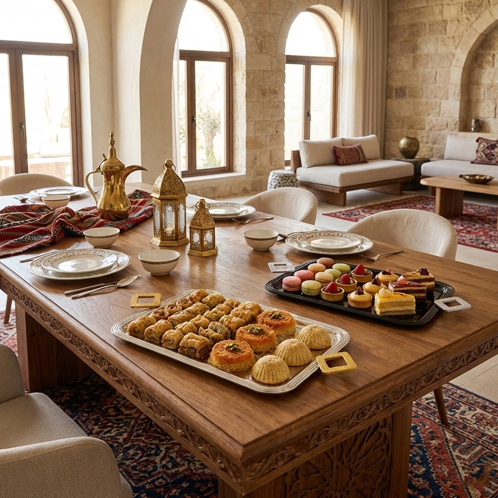 طبق تقديم كيك بغطاء كبير