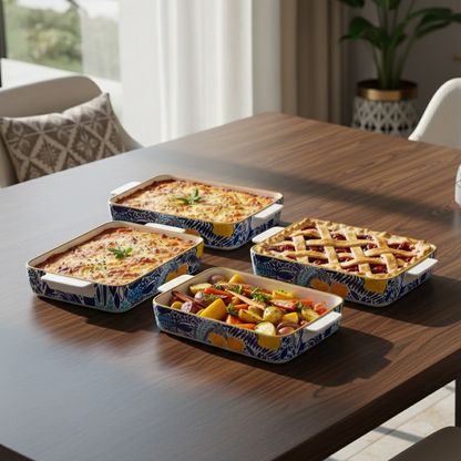 صينية فرن سيراميك مستطيلة