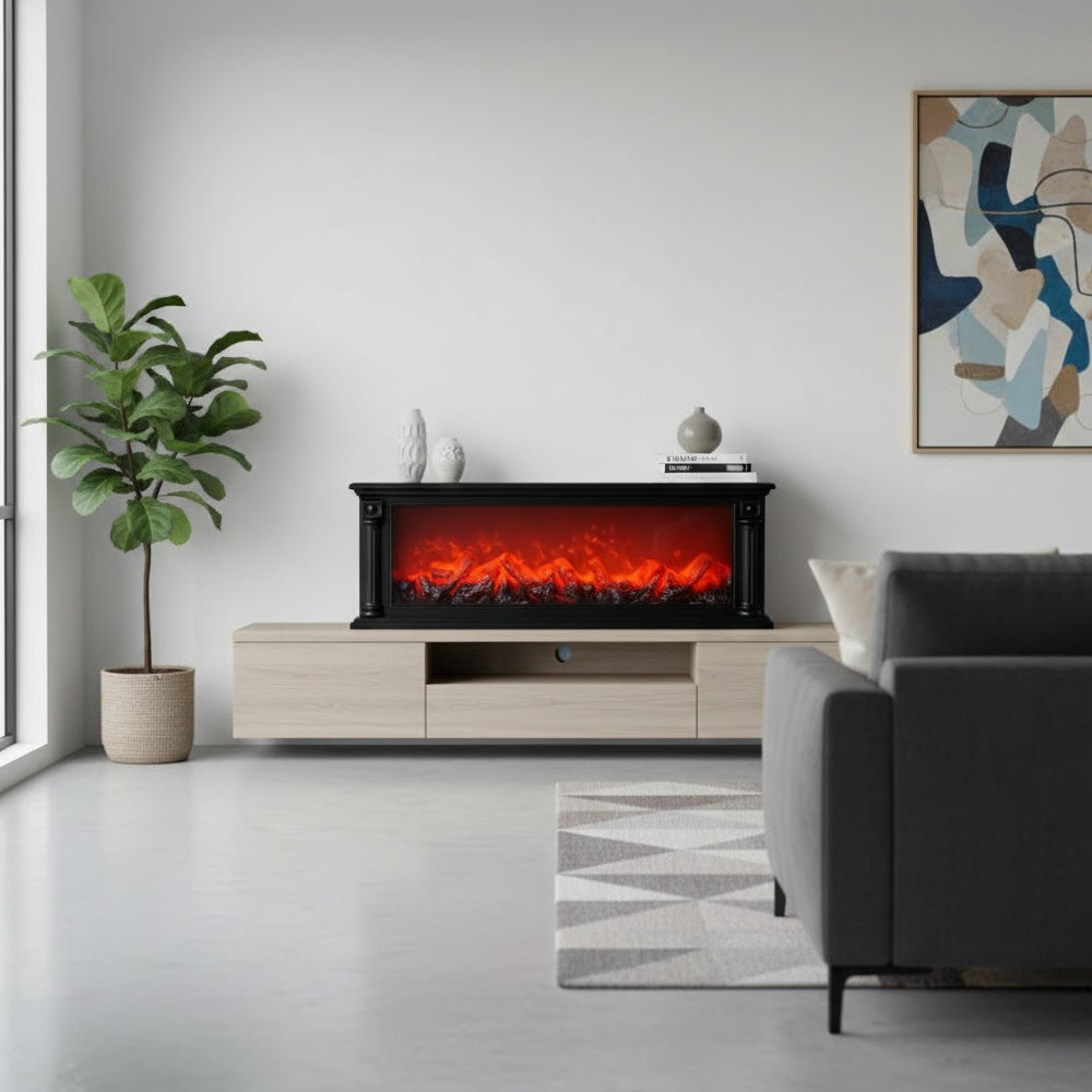 إضاءة ديكور على شكل مدفأة الحطب