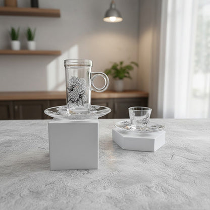 طقم استكانة وفنجان 18قطعة