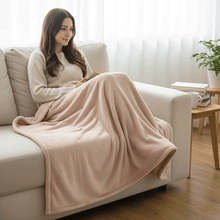 بطانية قطيفة ناعمة فاخرة وردي