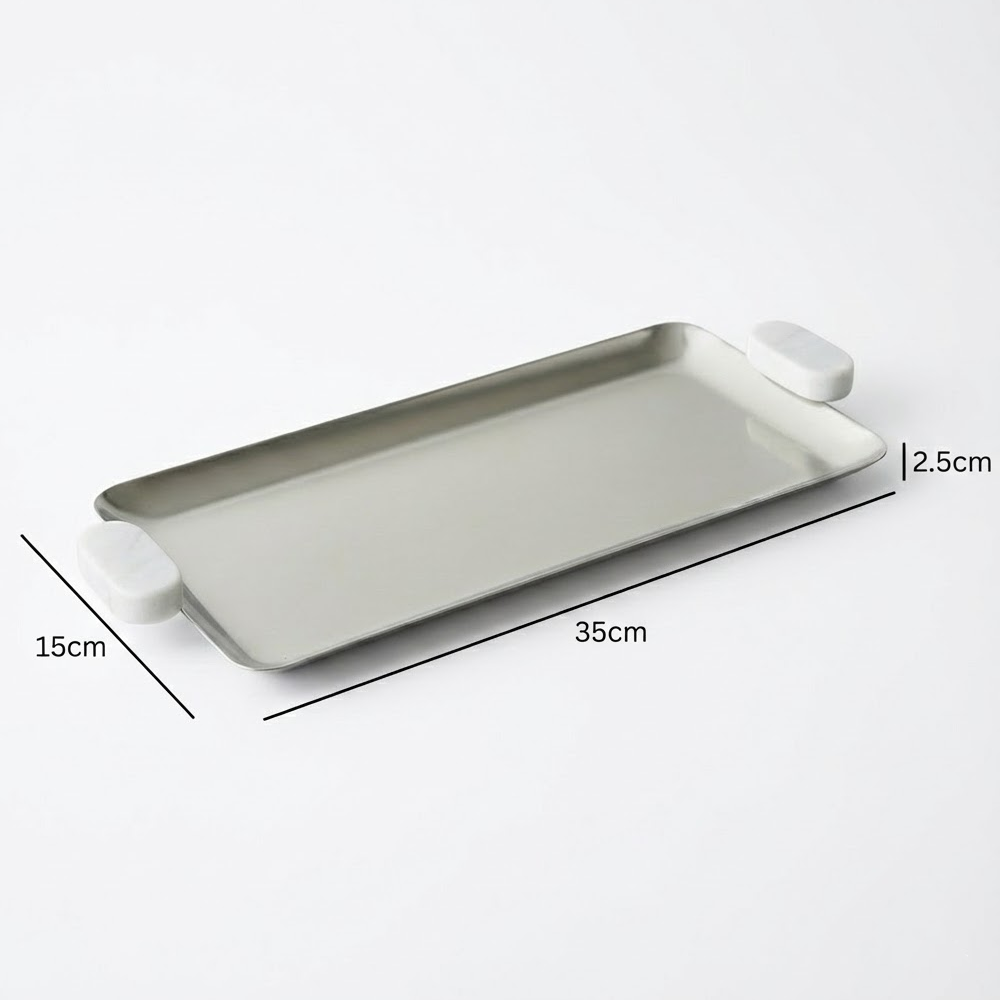 صينية تقديم بلمسة رخامية