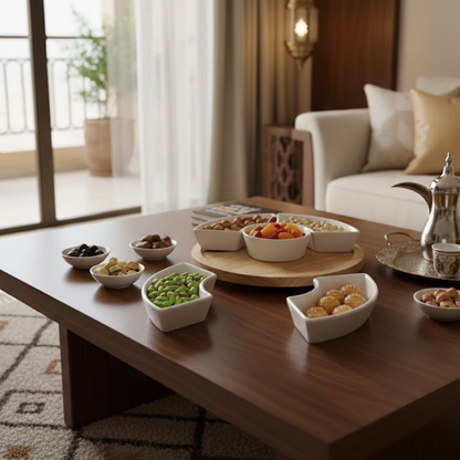 طقم تقديم مكسرات وضيافة