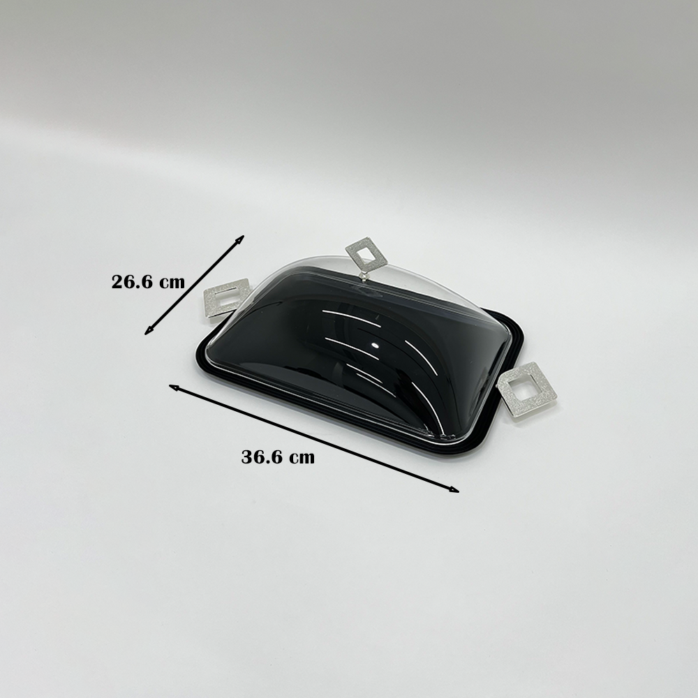 طبق تقديم كيك بغطاء وسط