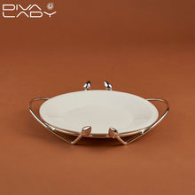 طبق تقديم بورسلان صغير