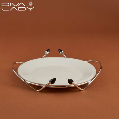 طبق تقديم بورسلان وسط