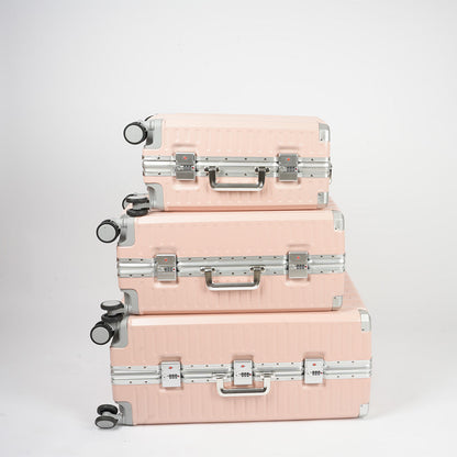 حقيبة سفر بإطار من الألومنيوم مع قفل إدارة أمن النقل، 3 قطع