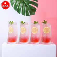 طقم أكواب زجاجية شفافة 4 قطع (500 مل)