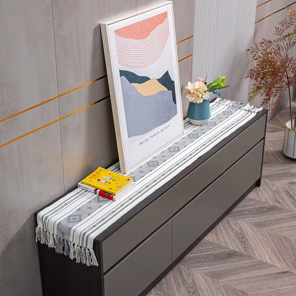 مفرش طاولة قطني بتصميم ريفي حديث