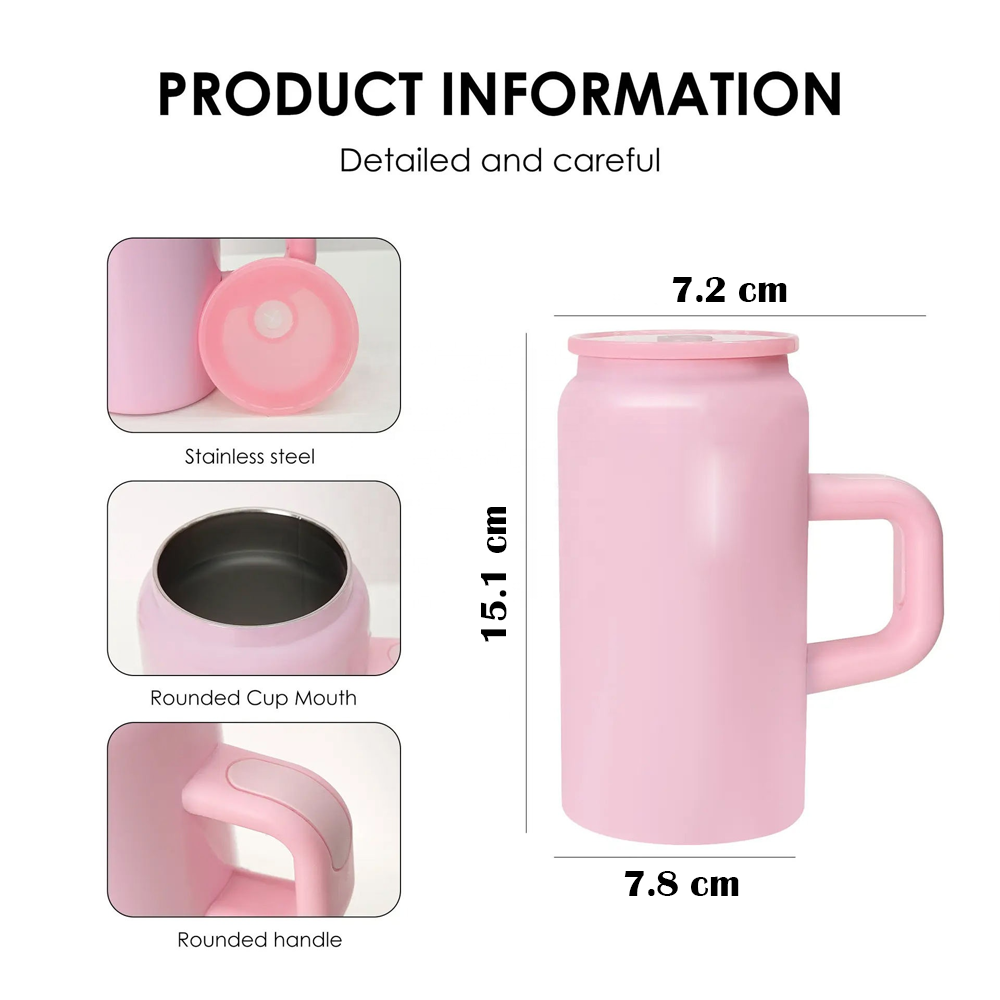 كوب حراري ستانلس بيد مع غطاء