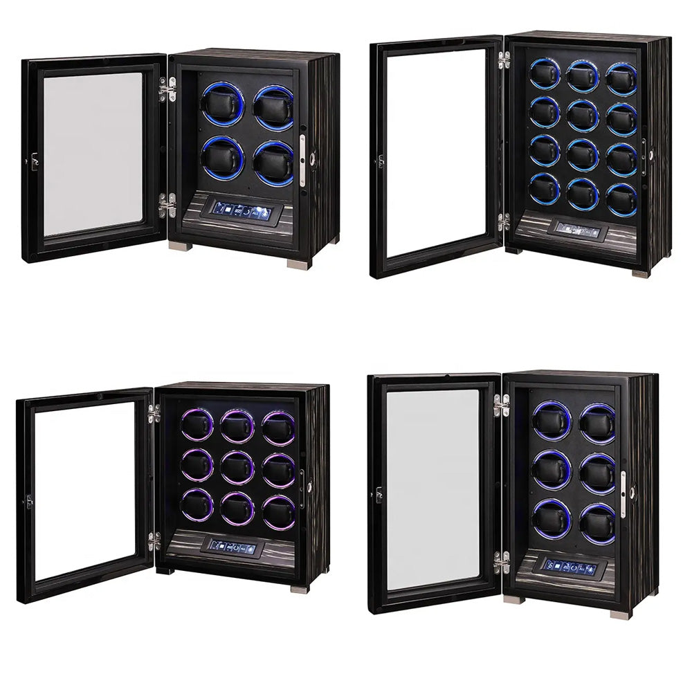 علبة لف ساعات فاخرة متعددة