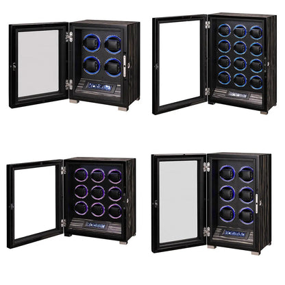 علبة لف ساعات فاخرة متعددة