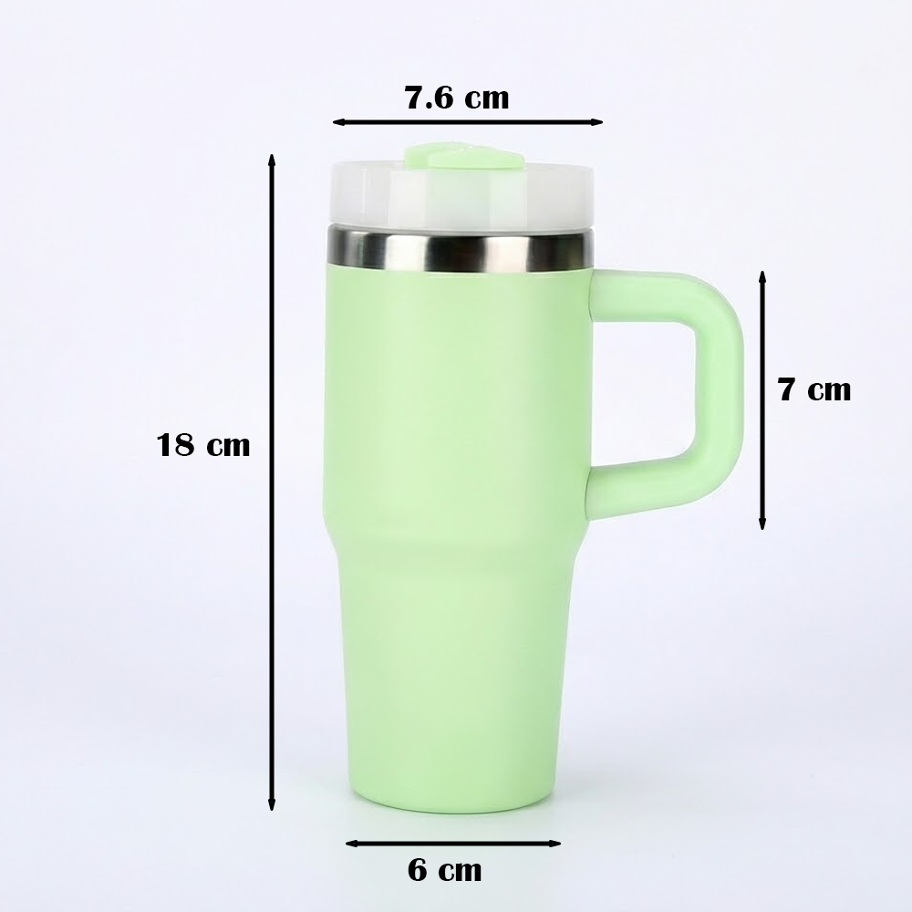 كوب حراري ستانلس بيد مع غطاء