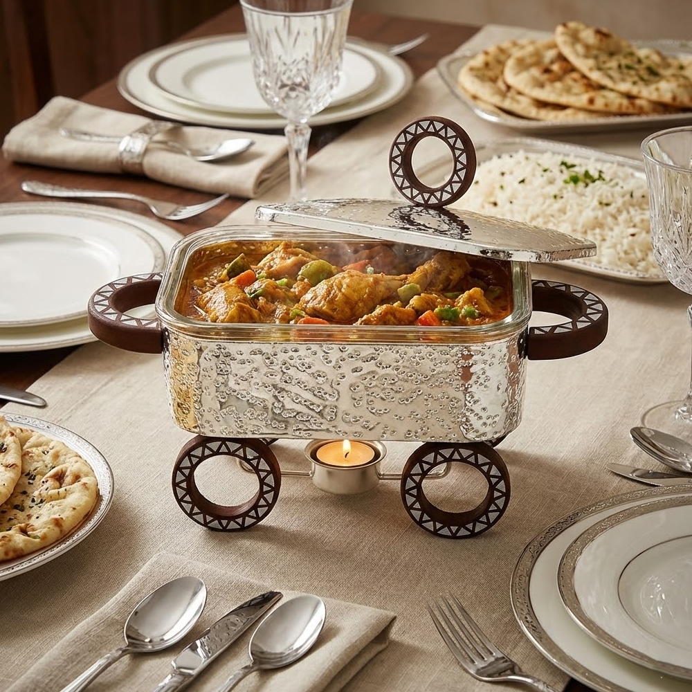 سخان طعام زجاجي مستطيل صغير 0.5 لتر